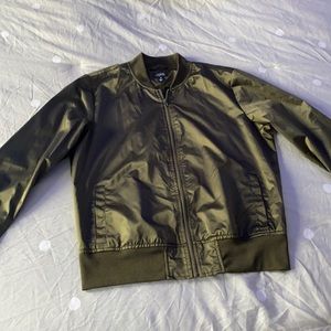 army green bomber jacket